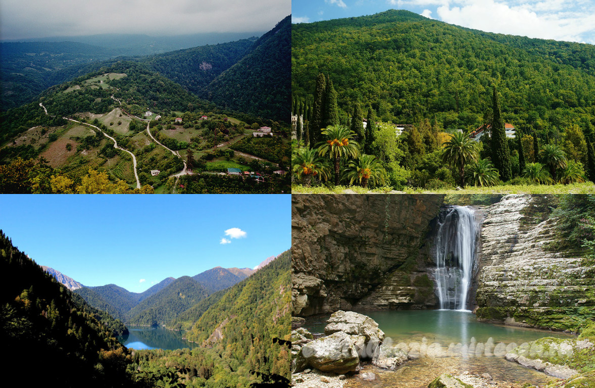 горная Абхазия виды